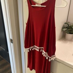 SILKY MAROON DRESS